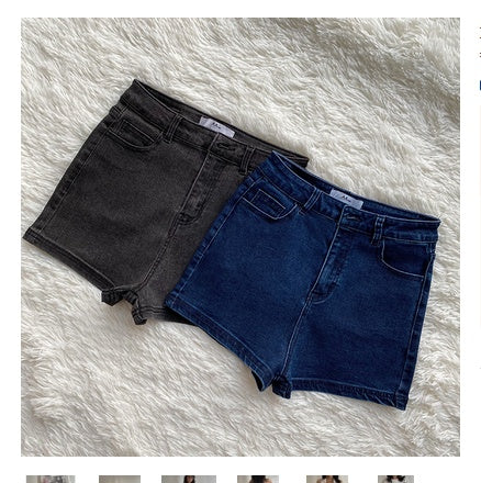 Stretch Tight Denim Shorts