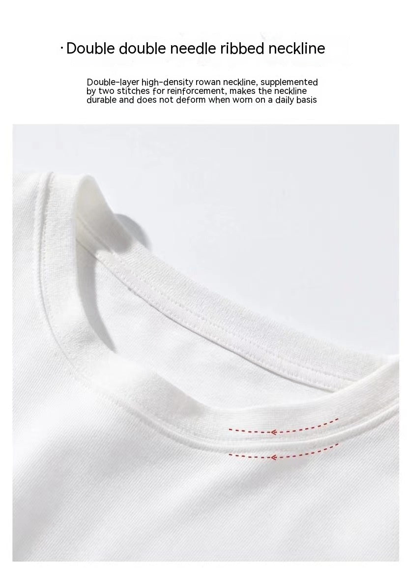 Loose Design Printed Cotton Short Sleeve